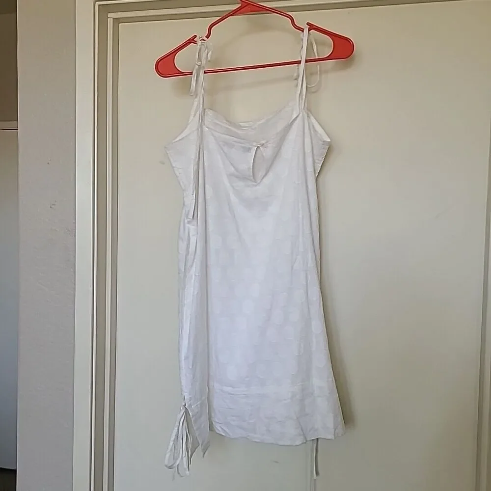 Vix White Mini Dress with Ruffle Detail